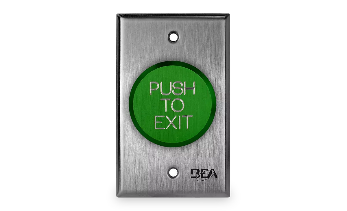 10ACPBDA10 - Pneumatic Push Button - Green, 2 in Button, Single Gang Faceplate