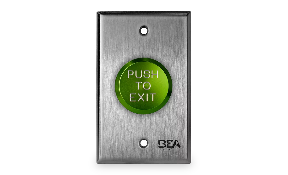 10ACPBDA12 - Pneumatic Push Button - Green, 1-5/8 in Button, Single Gang Faceplate