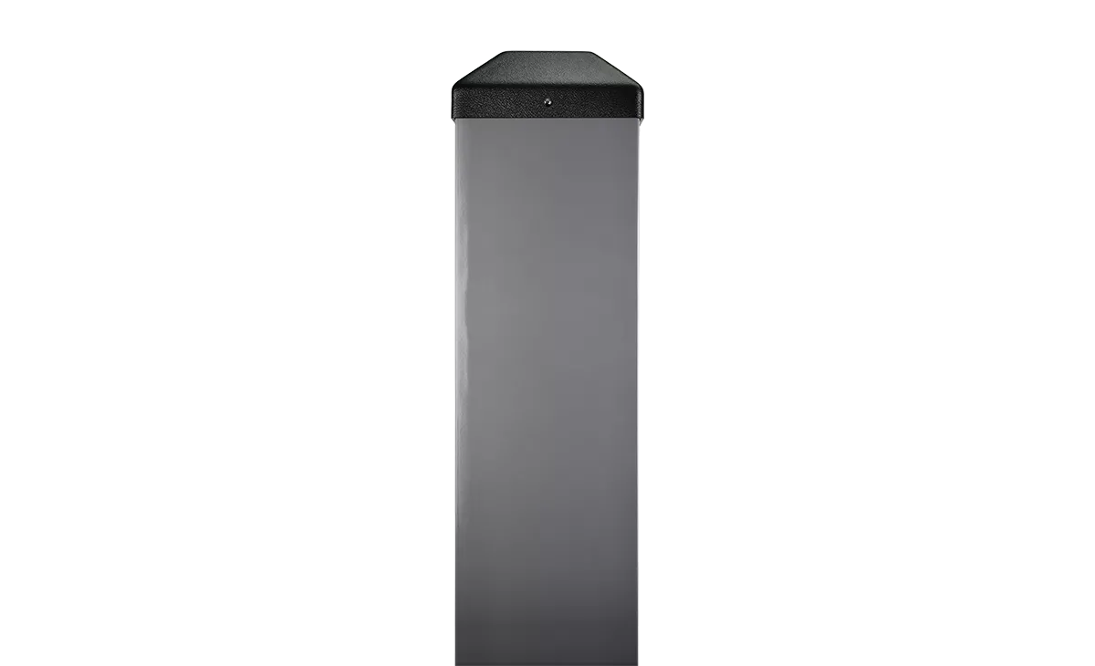 10BOLLARDSLVWOH - Mounting Post for Push Plate, Silver, w/o Hole 6" Round or 4.75" Square