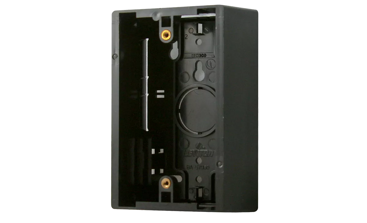 10BOX24SGSM - Box, Single Gang Surface Mount Black Plastic
