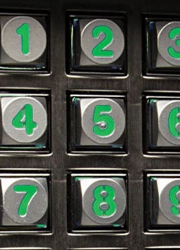 1506-086 Digital Lock/Keypad, Surface Mount - 1,000 unique PIN codes