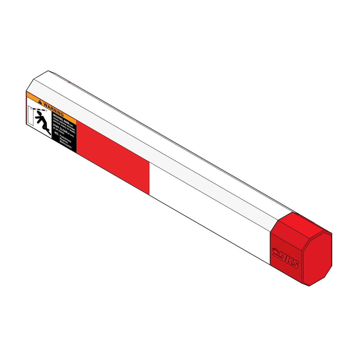 1601-555 Octagonal Aluminum Arm, 14 Ft (no reversing edge or LEDs)