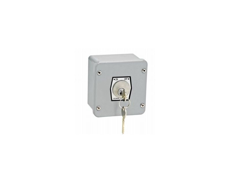 1KXL-KA - Ext. On/Off Surface Keyswitch with Mortise Cylinder (Keyed Alike)