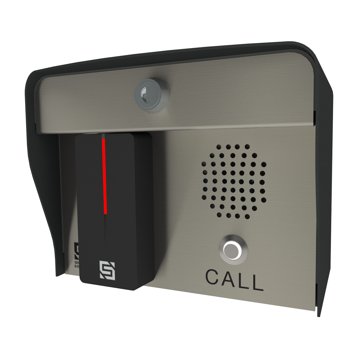 27-225 - Edge E2 SecurePass Card Reader + Intercom (Post Mount)