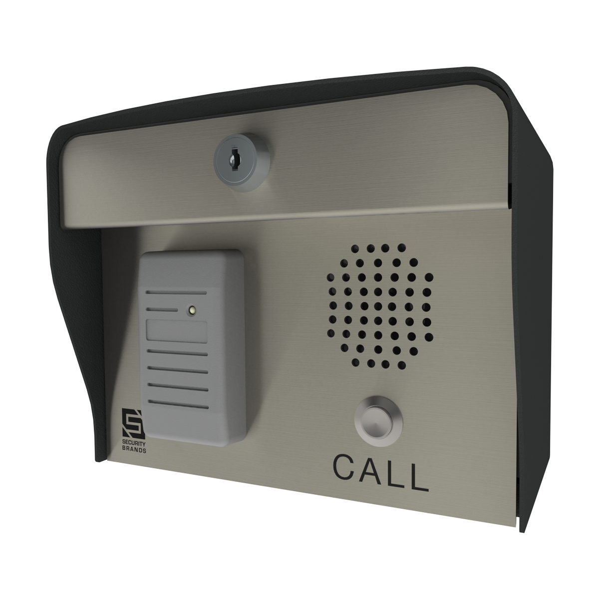 27-225HID - Edge E2 HID Card Reader + Intercom (Post Mount)