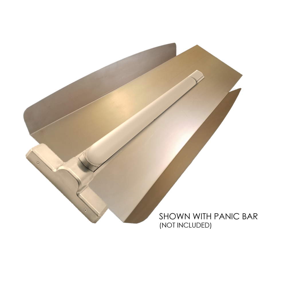 Ped Gate Push/Panic Bar Lock BARGUARD Raw