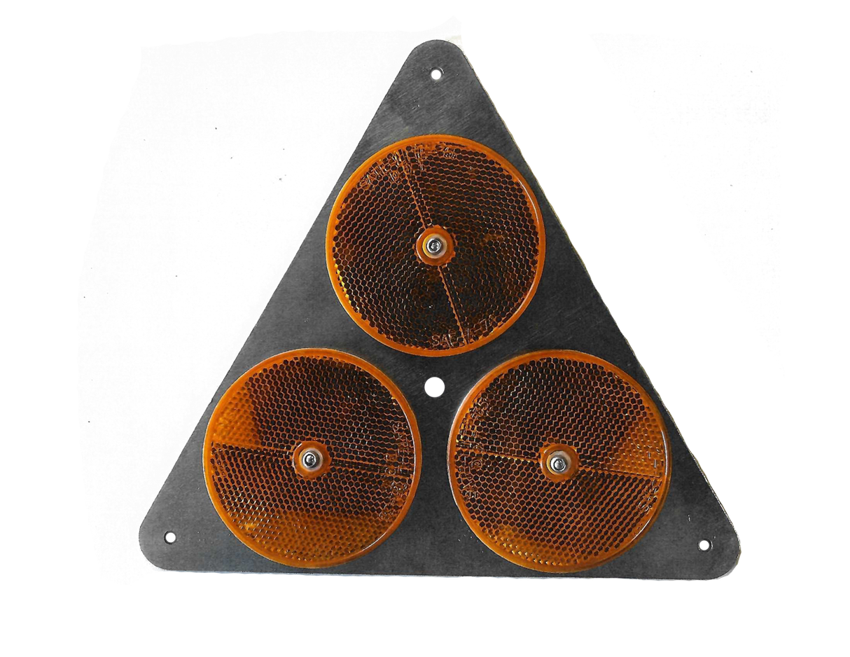 AP-WRA-3 - Amber Warning Reflector Assembly, 9" Triangle