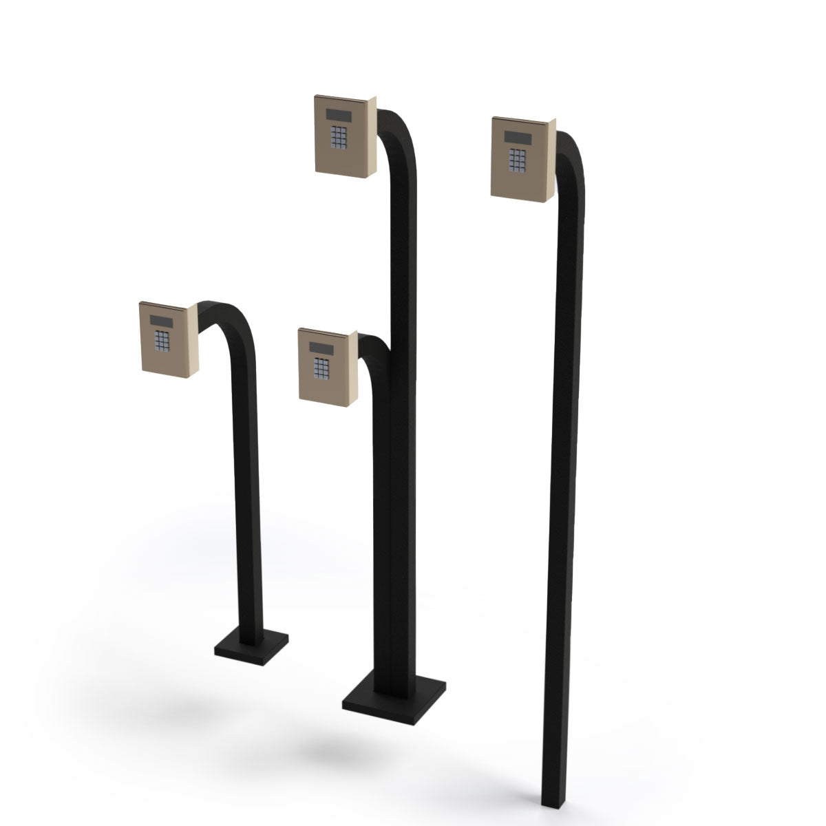 AGN-GN1-72 - In Ground Gooseneck Post (72")