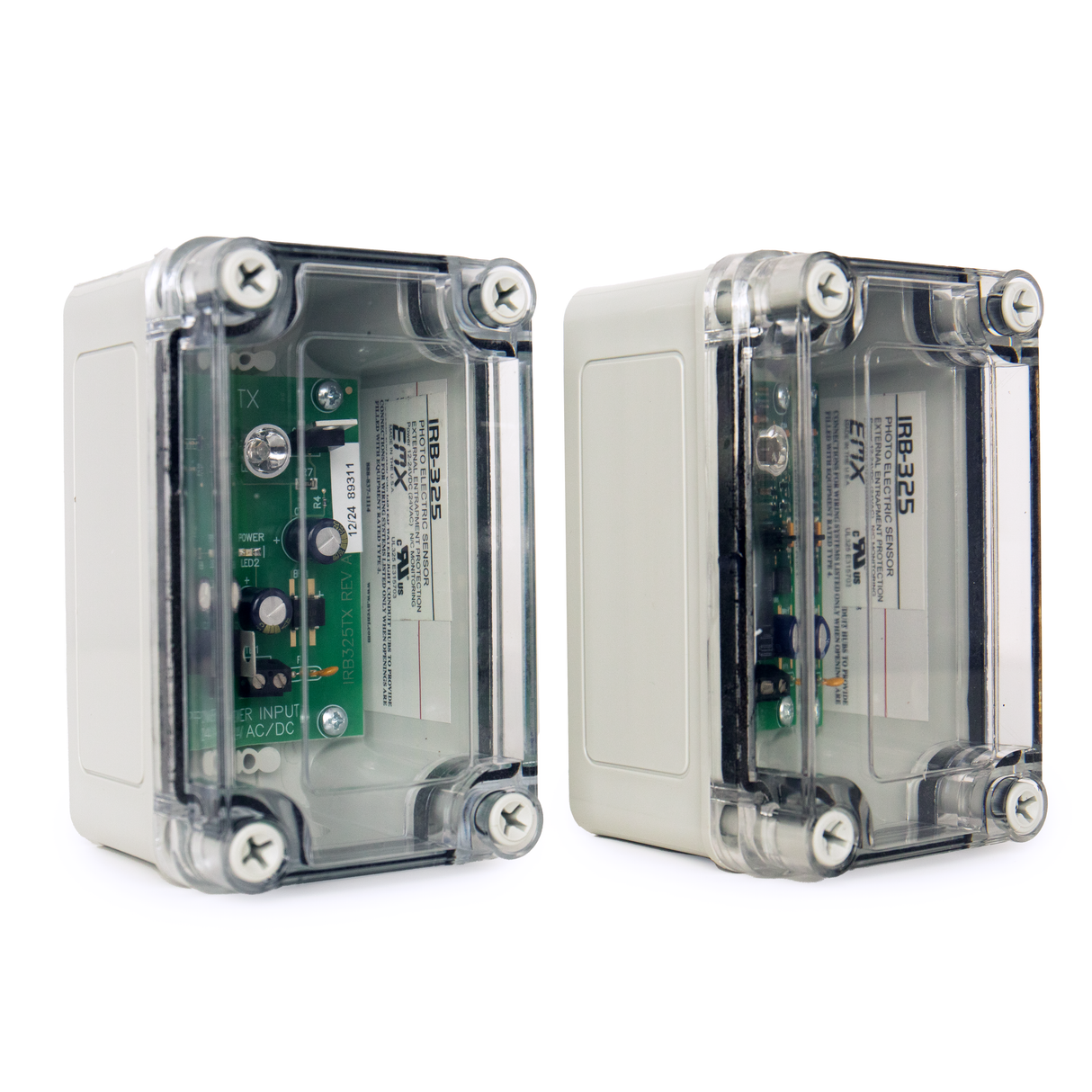 EMX-1112-K - IRB-325 Kit W/ Grey Hoods UL325 Nc Thrubeam Photoeye Kit