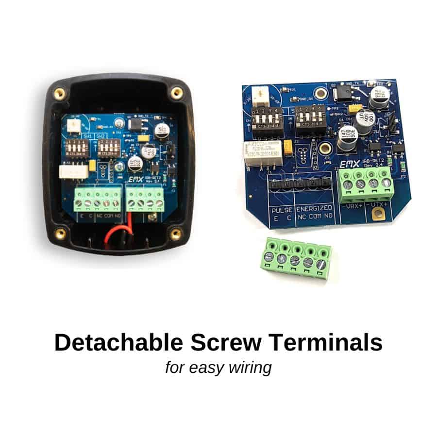 EMX-1122-1 - IRB-RET2 Kit w/ Reflector Hood UL325 Nc / 10K / 2 Wire Pulse (2 Or 3 Freq) / 4 Wire Pulse (2 Or 3 Freq)
