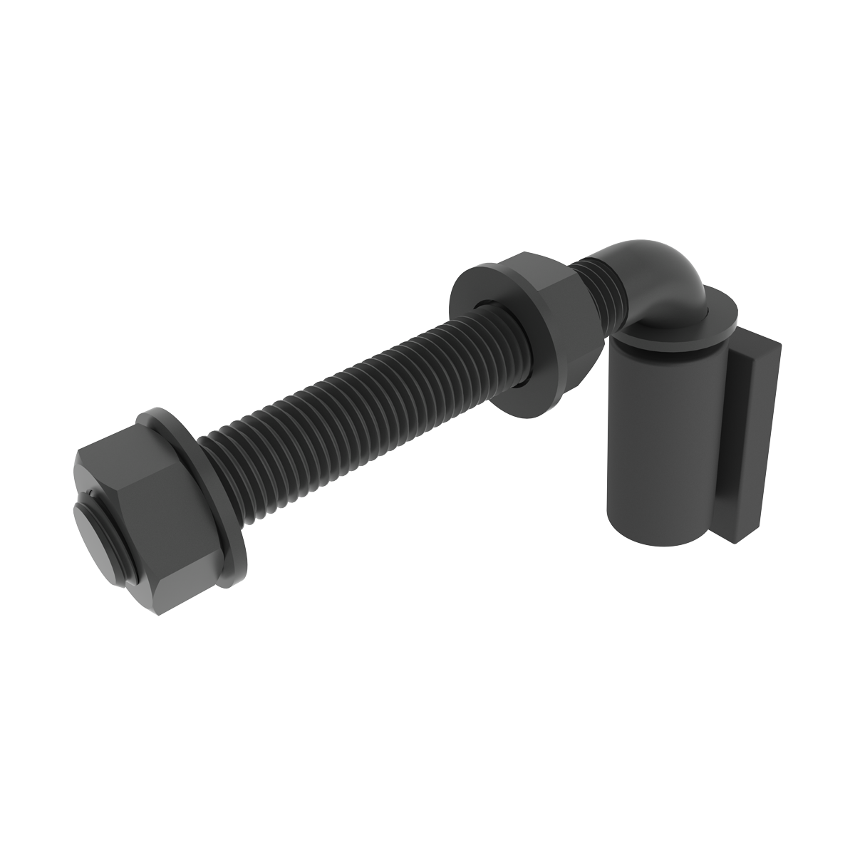 K-GBHA500B - 5-inch Barrel Hinges with J-Bolt 5/8" x 5"