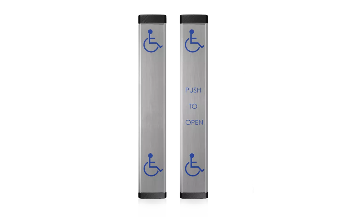 10LPR36-900 - 36" all-active push-plate, 900mhz wireless, text and logos