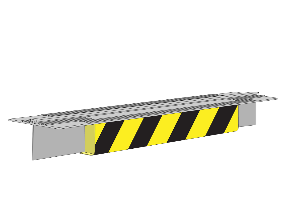 MC22-NM-YE/BK 2-Wire Non-Monitored Sensing Edge for Rolling Steel Door Applications (Yellow/Black Stripe)