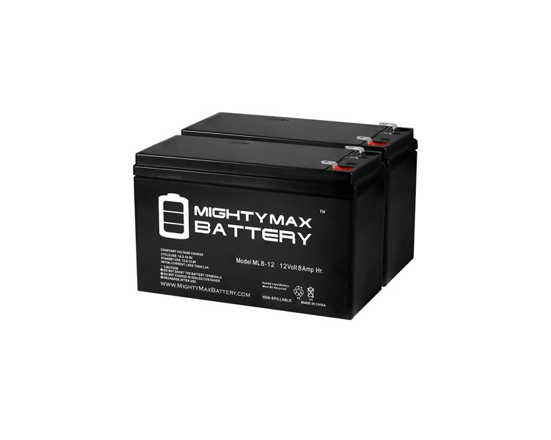 MX002008 - Battery Kit, 8Ah, Replacement Two 12V, 8Ah batteries