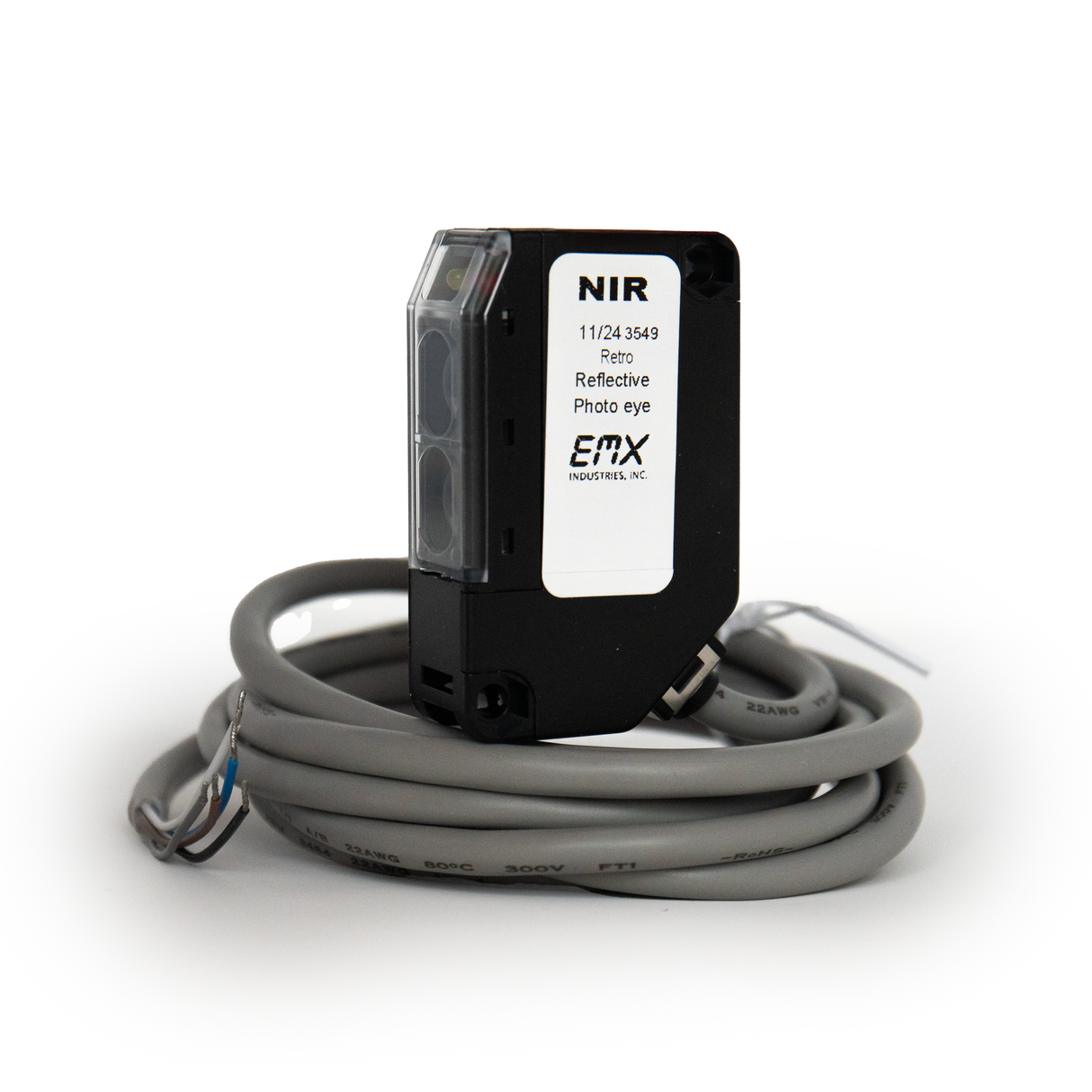 EMX-5200-K - NIR Kit W/Sensor & Reflector Hood Retroreflective Photoeye Kit