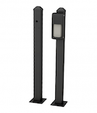 A16000773 30" Mini Post for Road Surface Mounting OVS Series, Black