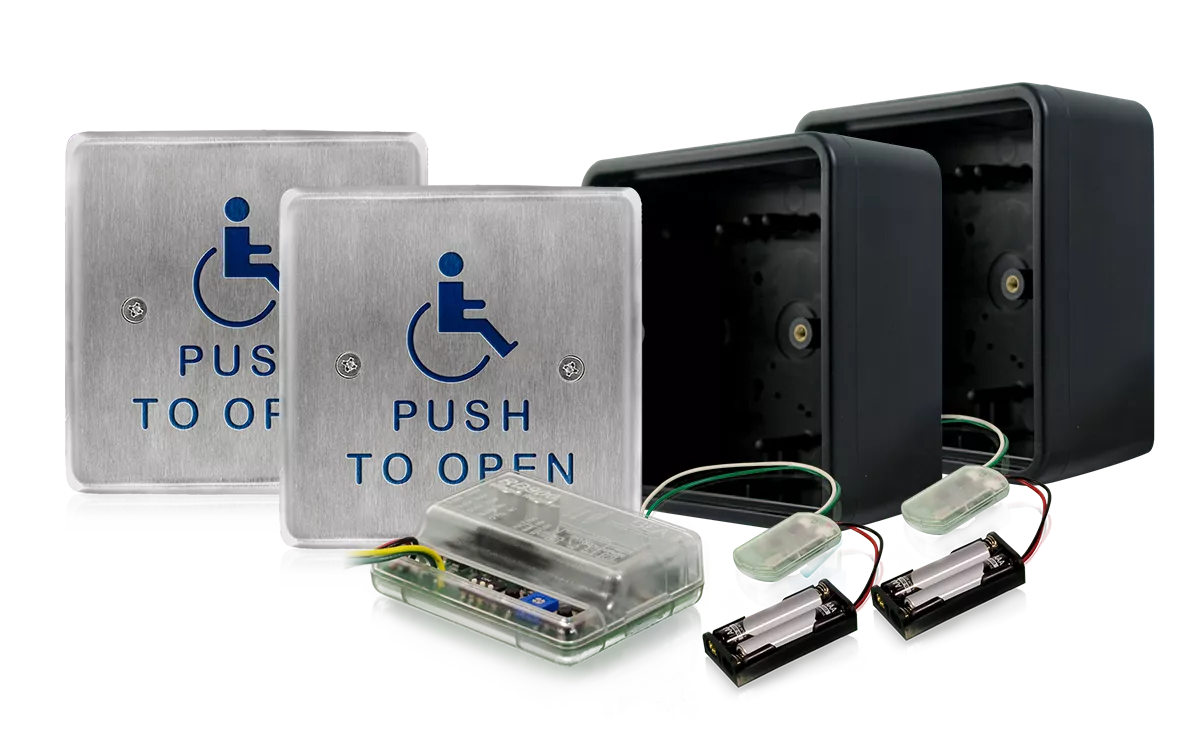 PUSH PLATE 45S-900 - Push Plate Package PBS451 + 900 mhz trx/rx + box