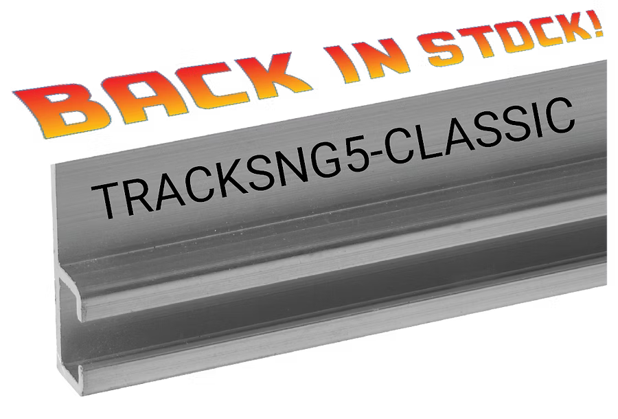 TRACKSNG5-CLASSIC LED Retainer Track, Unpainted Aluminum, Single flat 1" flange (5ft of track)