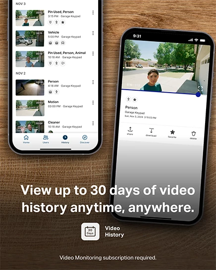VKP1-LMMC myQ Video Keypad