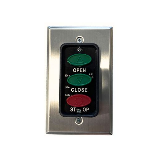 02-108 Control Station, 3-Button, Flush Mount, Nema 1