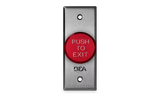 10ACPBDA3 - Pneumatic Push Button - Red, 1-5/8 in Button, Jamb Size Faceplate