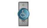10ACPBDA5 - Pneumatic Push Button - Blue, 2 in button, Jamb Size Faceplate