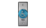 10ACPBDA7 - Pneumatic Push Button - Blue, 1 5/8 in Button, Jamb Size Faceplate