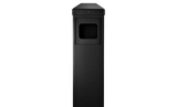 10BOLLARDBLK - Mounting Post for Push Plate Black, S/S Push Plate, 4.5" Round or 4.75" Square