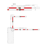 1601-383 - Plastic Arm and Folding Bracket Assembly MUTCD Complaint