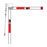 1601-812 2-Pc Octagonal Aluminum Folding Arm, 12ft