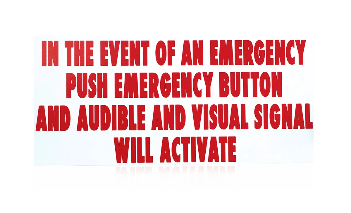 70.5675 - Signage, Washroom Module