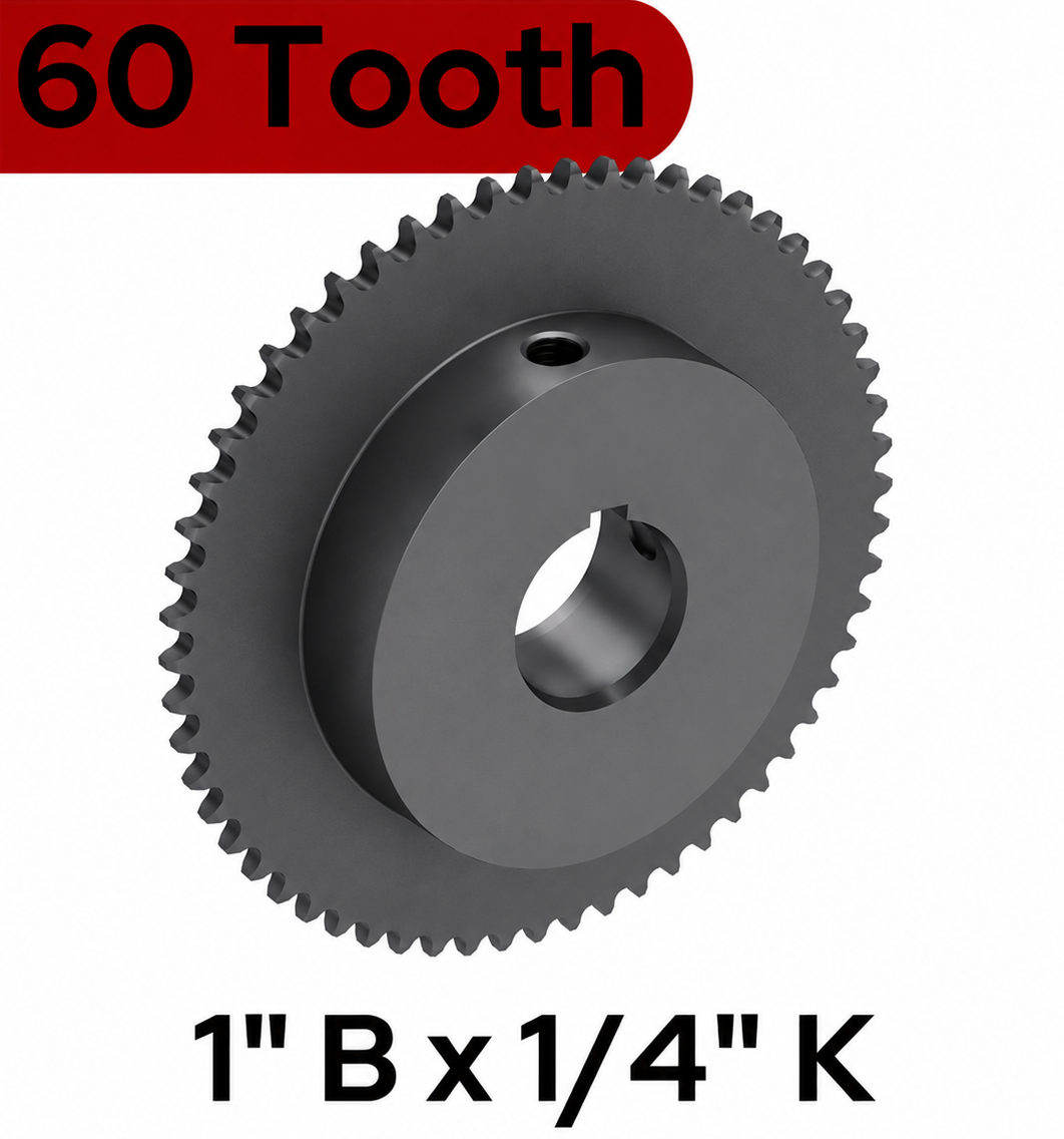 71-1541B60LGH Sprocket Std 1" Bore, 1/4" Keyway, Rolling Sheet Door (41B48X1)