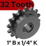 71-1550B32LGH Sprocket Kit, 32 Tooth, 1" Bore, 1/4" Keyway