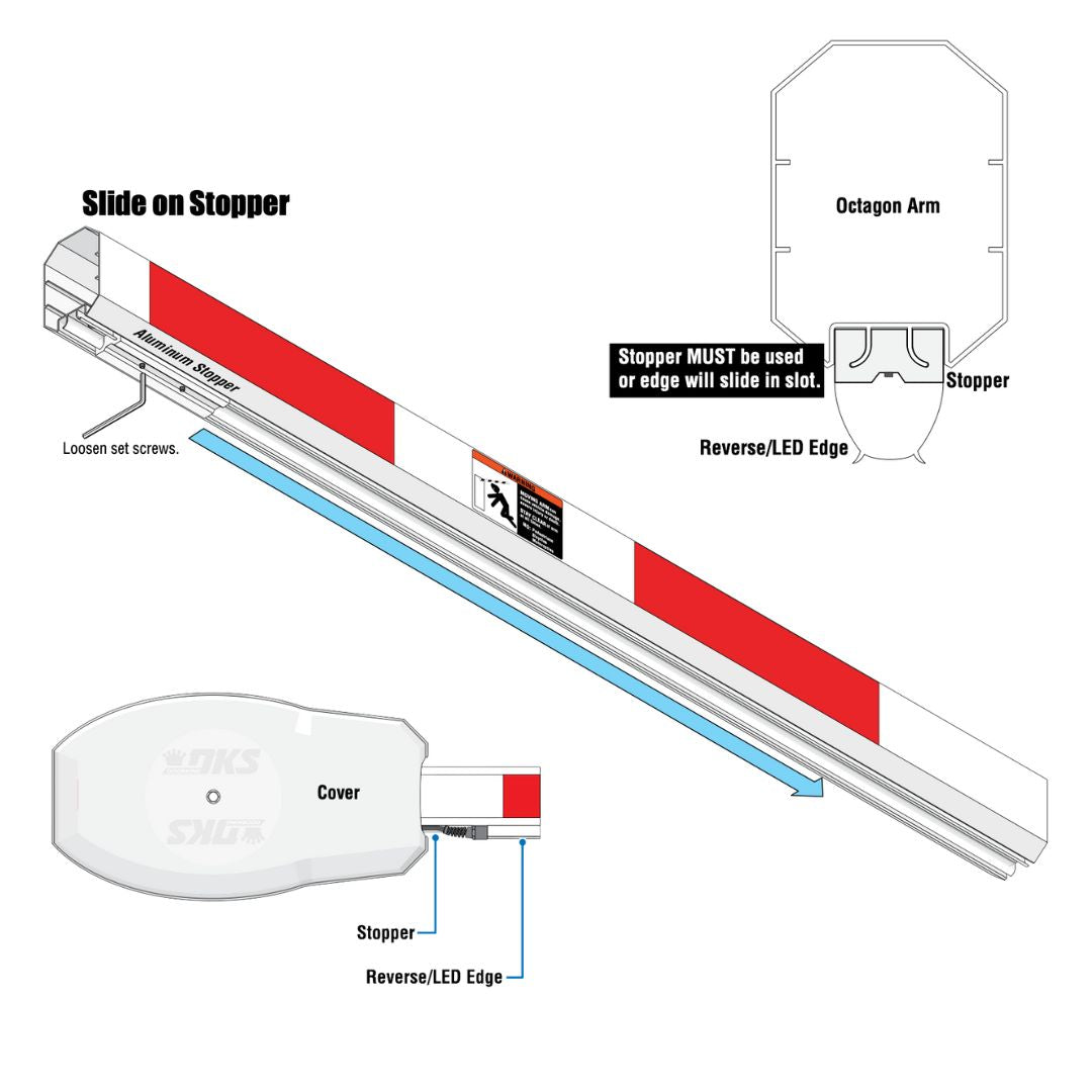 8080-080 - Reverse Edge 12 Ft. for Octagonal Arm