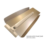 Ped Gate Push/Panic Bar Lock BARGUARD Raw