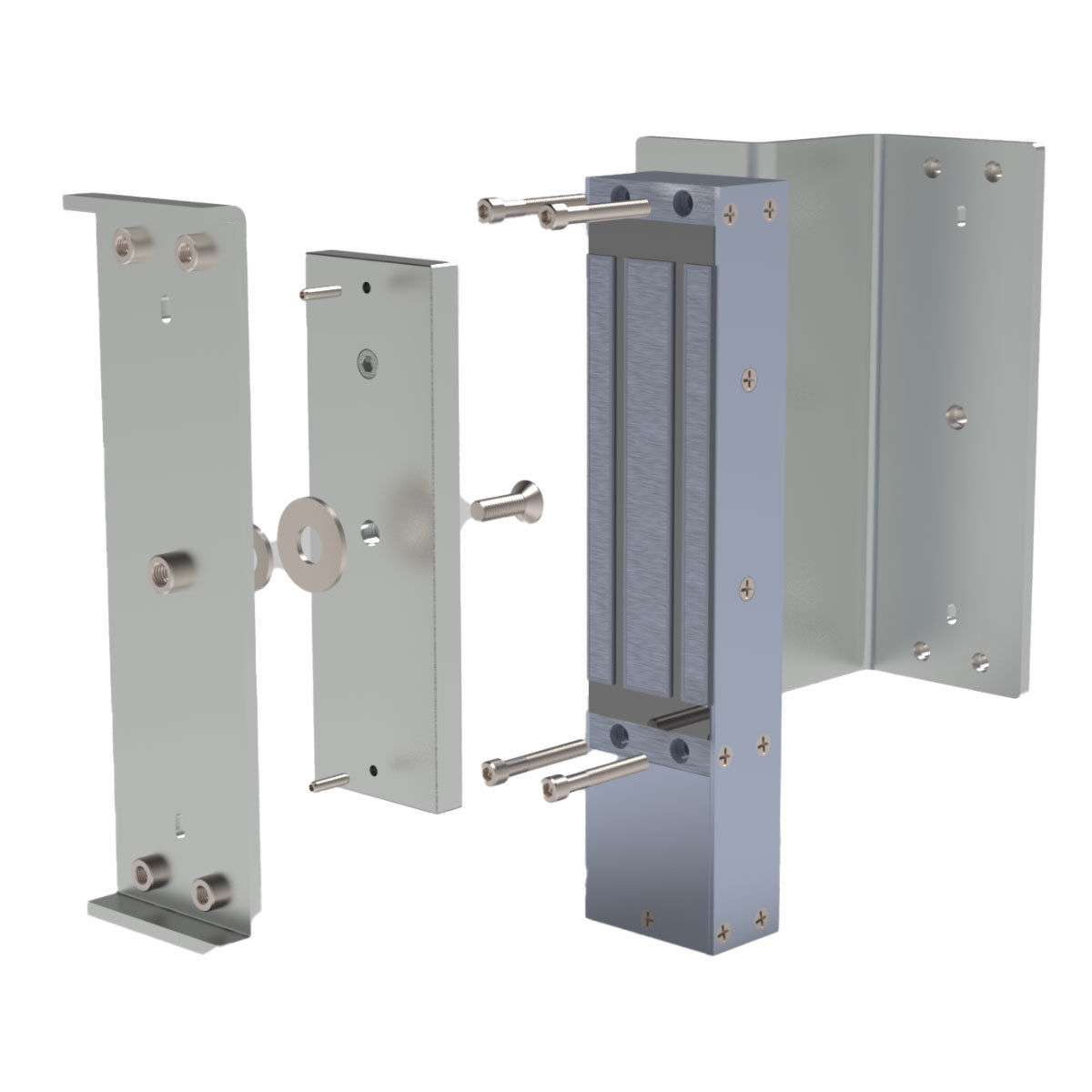 AML-1200B - 1200 Lb. Maglock Kit (Inckudes Lock, Brackets & Power Supply)