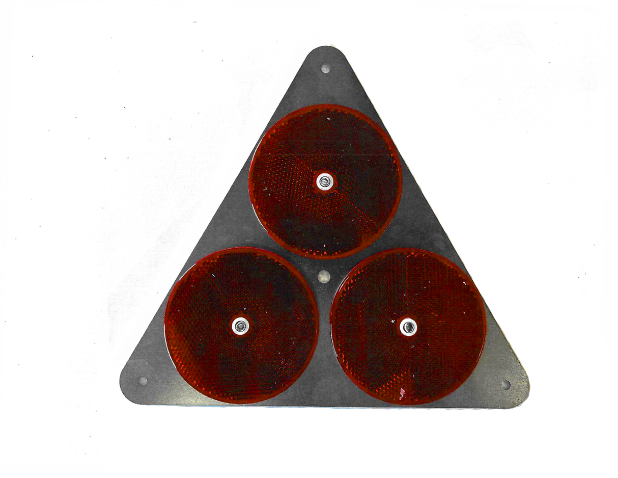 AP-WRR-3 - Red Warning Reflector Assembly, 9" Triangle