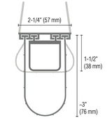 CLIMA-GUARD-NM 2-Wire Non-Monitored Sensing Edge for Sectional Doors (Black)