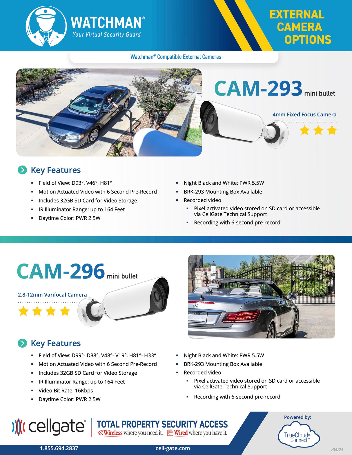 CAM-293 Mini Bullet 4mm Fixed Focus Camera