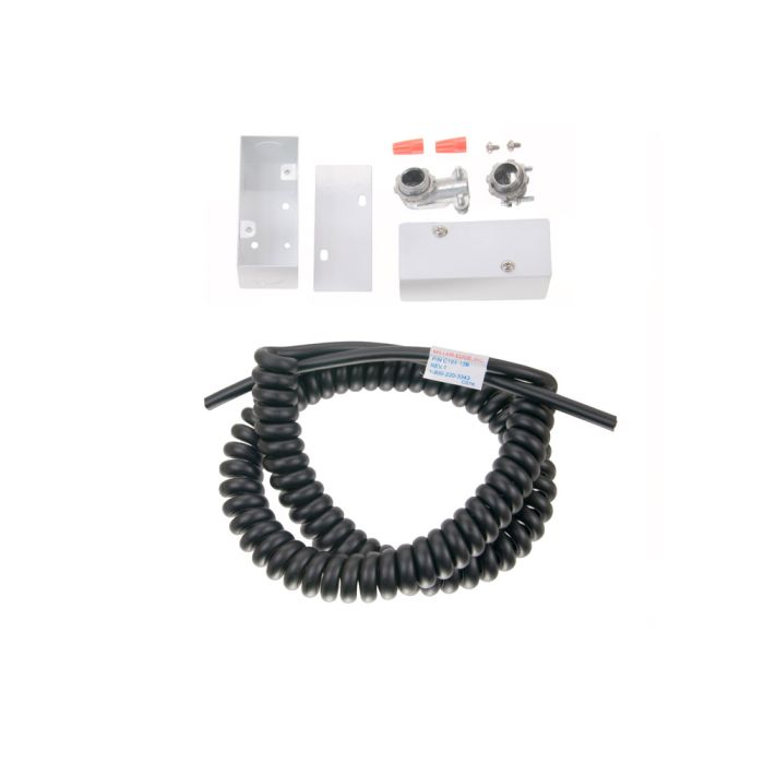 KC184-12B 4-Wire Door Edge Wiring Kit: 12-ft. Coil Cord, (2) Junction Boxes