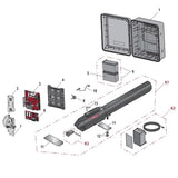 LA500PKGULMC Residential & Commercial Swing Gate Opener Single Arm Package