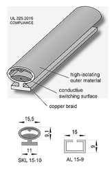 MAX MINI EDGE Small Footprint Slide Gate Safety Device 48"