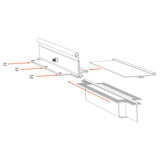 MC22-C7-K5 Mounting Channel Kit for 2" Double-Angle Bottom Bars for MC22 and MC271 Edges, 5-feet.
