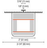 MC22-NM-YE/BK 2-Wire Non-Monitored Sensing Edge for Rolling Steel Door Applications (Yellow/Black Stripe)