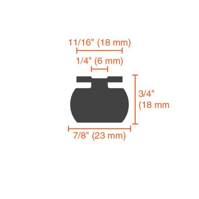 ME110-AW Air-Wave Non-Monitored Sensing Edge for for Countertop Door and Grille Applications (Black)