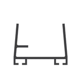 ME123-C2175 Mounting Channel, U-Shape with Shiplap, PVC