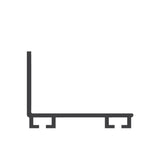 ME123-C3 Mounting Channel, L-Shape, PVC