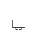 ME210-C3 Mounting Channel, L-Shape, PVC