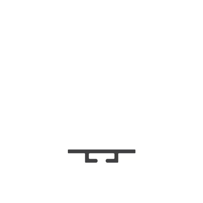 ME210-C7 Mounting Channel, Flat, PVC