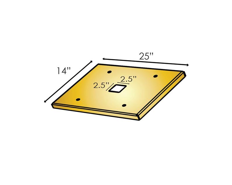 MEGATRON BASE PLATE Metal Base for Megatron 1400, 2200, Megatron Fast, Megatron HP